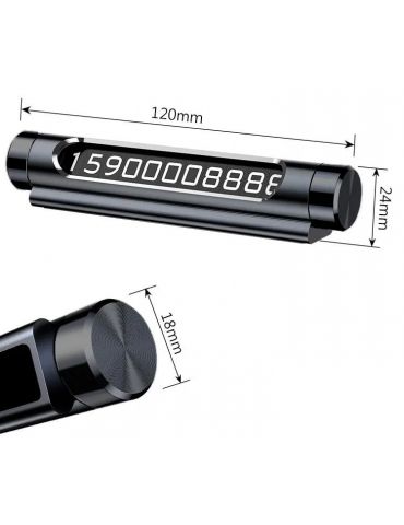 Suport dual numar de telefon parbriz baseus functie de inchidere si deschidere prin rotire full metalic noua seturi de numere Ba