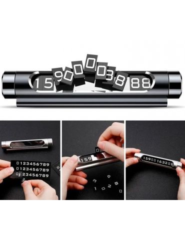 Suport dual numar de telefon parbriz baseus functie de inchidere si deschidere prin rotire full metalic noua seturi de numere Ba