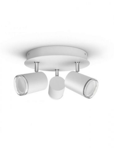 Plafoniera smart philips led soclu gu10 putere 5 w x 3 tip lumina alb 1050 lumeni alimentare 220 - 230 v 000008718696175781 ( Ph