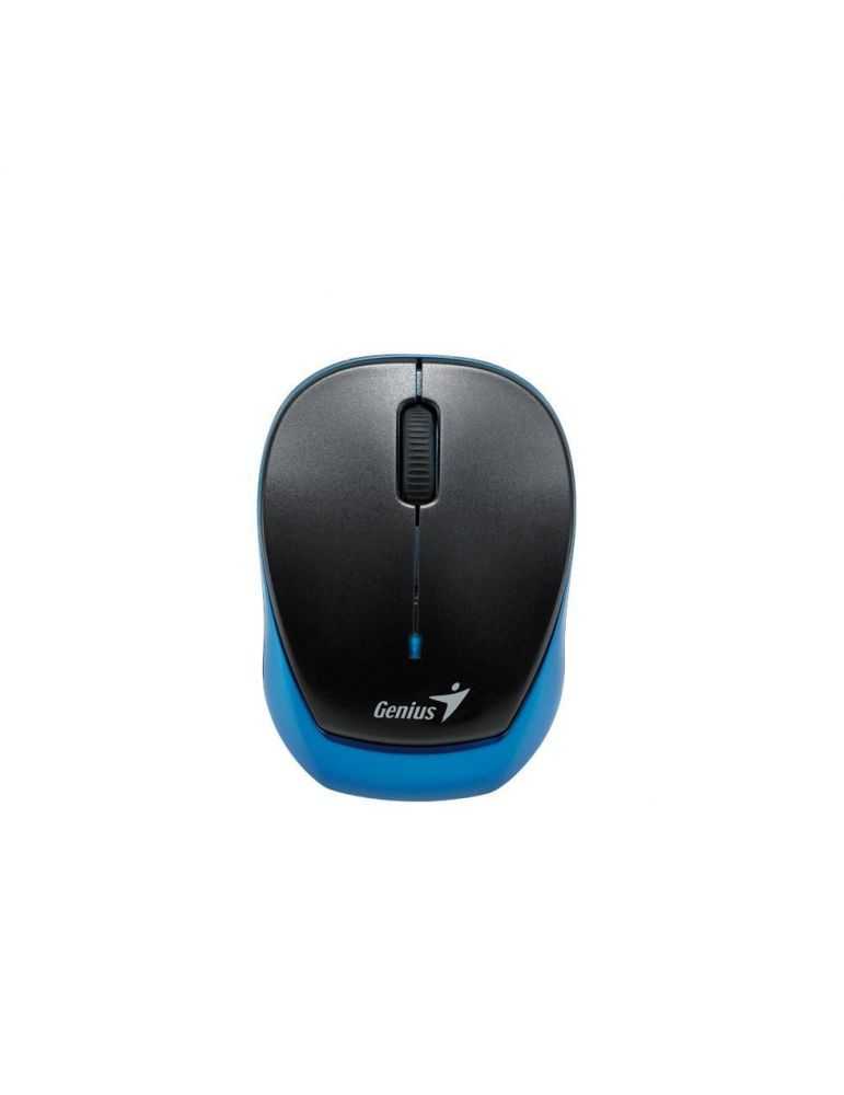 Mouse genius wireless optical 9000r rechargeable black blue radio transfer