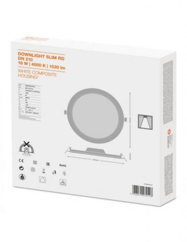 Panou led osram led soclu integrat putere 18 w tip lumina alb rece 1530 lumeni alimentare 220 - 230 v 000004058075079113 (inc Os