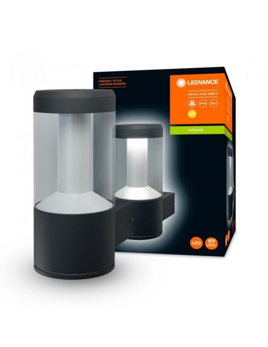 Aplica exterior osram led soclu integrat putere 12 w tip lumina alb calda 610 lumeni alimentare 220 - 230 v 00000405807520501 Os
