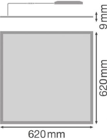 Panou led osram led soclu integrat putere 40 w tip lumina alb rece 4000 lumeni alimentare 220 - 230 v 000004058075225497 (inc Os