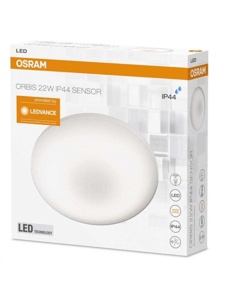Aplica osram led soclu integrat putere 22 w tip lumina alb calda 1.800 lumeni alimentare 220 - 230 v 000004058075048232 (inc