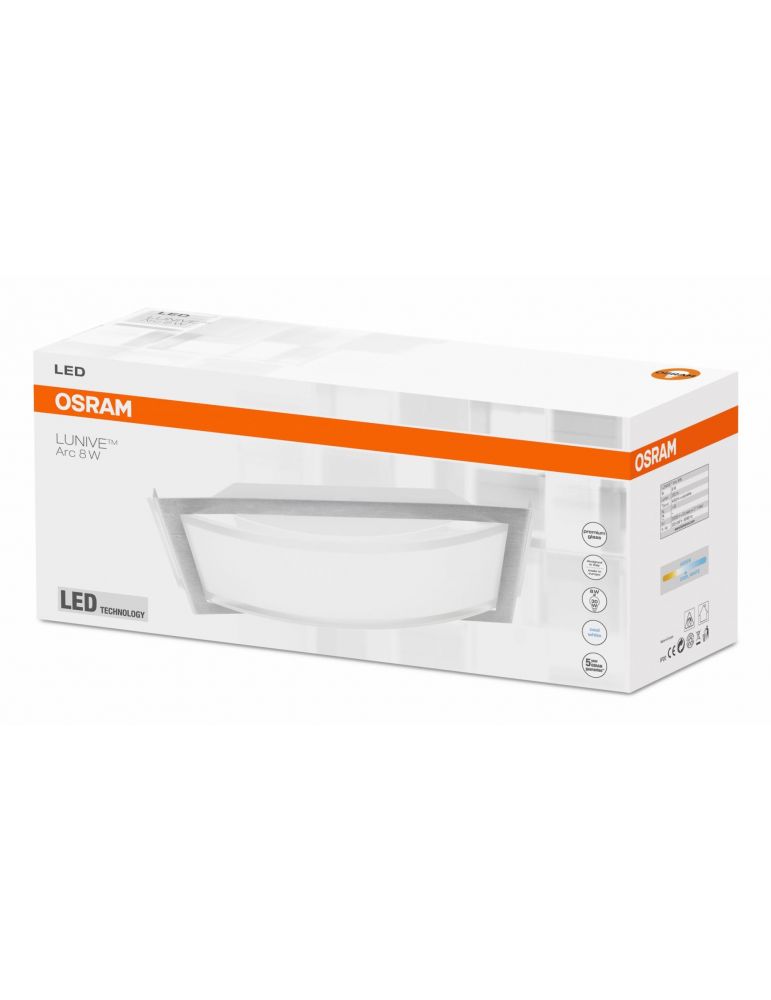 Aplica osram led soclu integrat putere 8 w tip lumina alb 400 lumeni alimentare 220 - 230 v 000004052899374522 (include tv 1