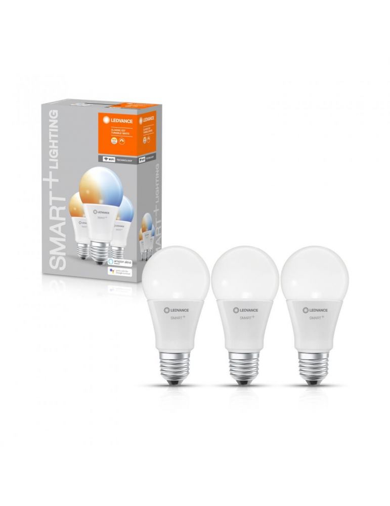 Set 3 becuri smart led osram soclu e27 putere 9.50w forma clasic lumina alb alimentare 220 - 240 v 000004058075485792 (includ