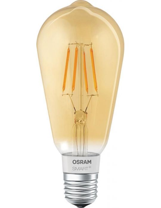 Bec smart led osram soclu e27 putere 5.5 w forma stil lampa tv lumina alb calda alimentare 220 - 230 v 4058075174528 (include Os