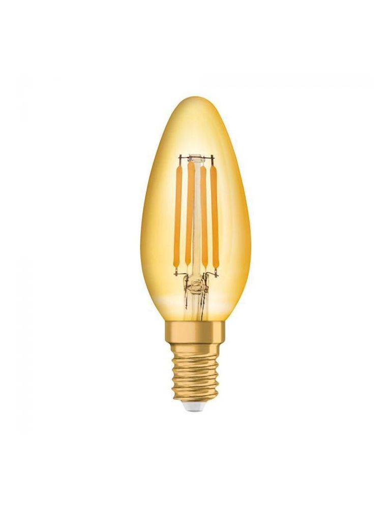 Bec led osram soclu e14 putere 4 w forma lumanare lumina alb calda alimentare 220 - 240 v 000004058075293434 (include tv 0.60