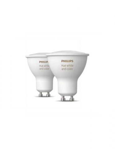 Set 2 spoturi incastrate smart led philips soclu gu10 putere 5.7w forma spot lumina multicolora alimentare 220 - 240 v 000008 Ph