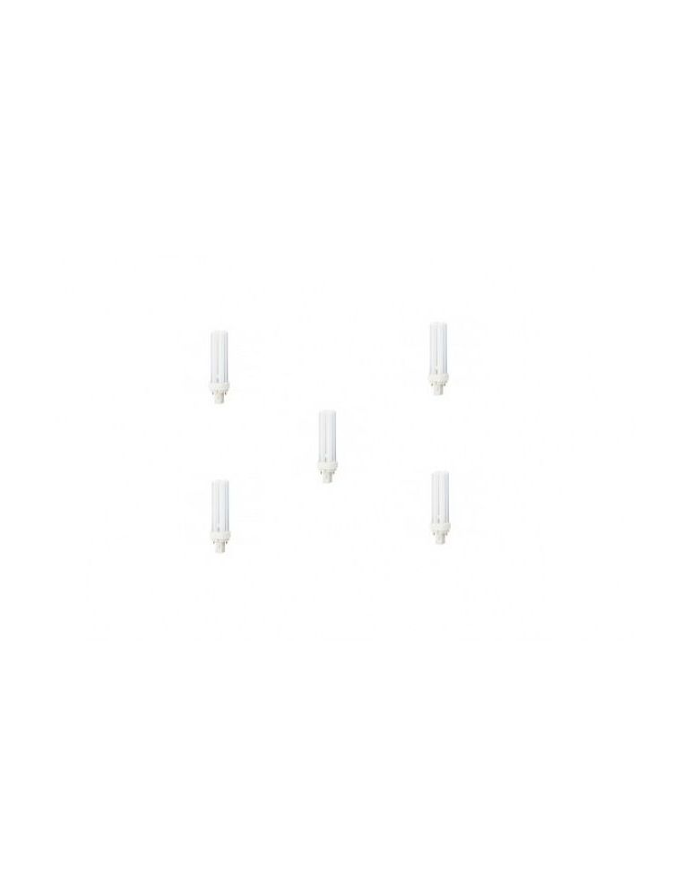Set 5 becuri fluorescent panasonic soclu g24d-3 putere 26w forma liniar lumina alb calda alimentare 220 - 240 v fds26e40/2d-5
