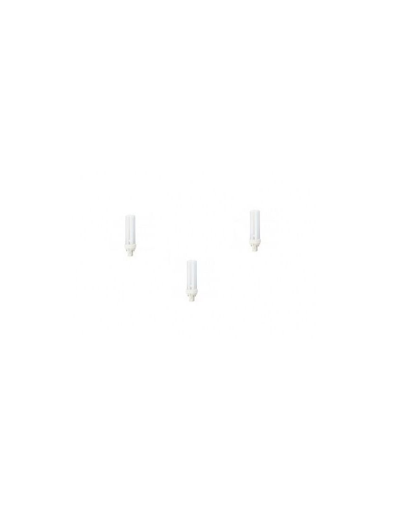 Set 3 becuri fluorescent panasonic soclu g24d-3 putere 26w forma liniar lumina alb calda alimentare 220 - 240 v fds26e30/2d-3