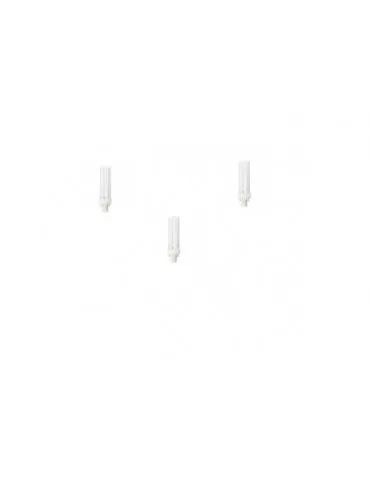Set 3 becuri fluorescent panasonic soclu g24d-1 putere 13w forma liniar lumina alb calda alimentare 220 - 240 v fds13e27/2d-3 Pa