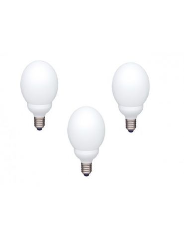 Set 3 becuri fluorescent panasonic soclu e27 putere 13w forma sferic lumina alb rece alimentare 220 - 240 v efg13e672v-3 (inc Pa - Tik.ro