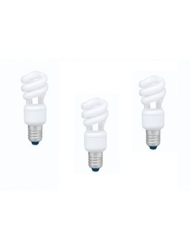 Set 3 becuri fluorescent panasonic soclu e27 putere 8w forma spirala lumina alb rece alimentare 220 - 240 v efd8e65hd3e-3 (in Pa - Tik.ro