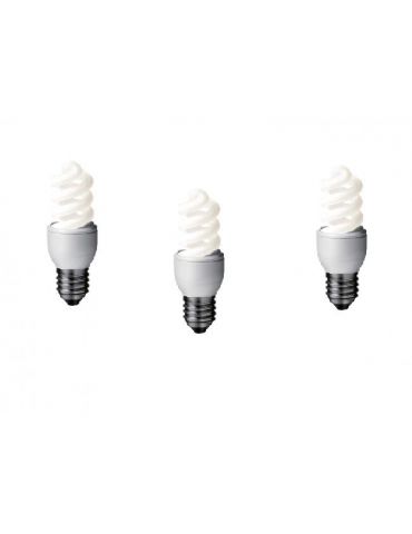 Set 3 becuri fluorescent panasonic soclu e27 putere 8w forma spirala lumina alb rece alimentare 220 - 240 v efd8e65hd-3 (incl Pa - Tik.ro