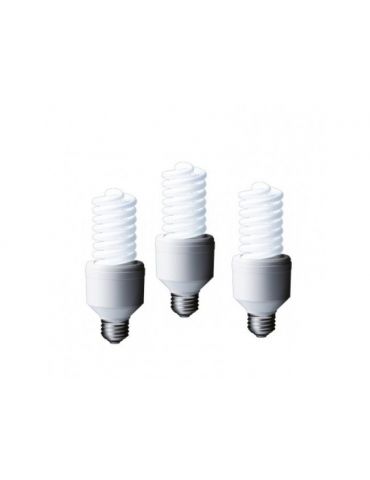 Set 3 becuri fluorescent panasonic soclu e27 putere 24w forma spirala lumina alb calda alimentare 220 - 240 v efd24e282v-3 (i Pa