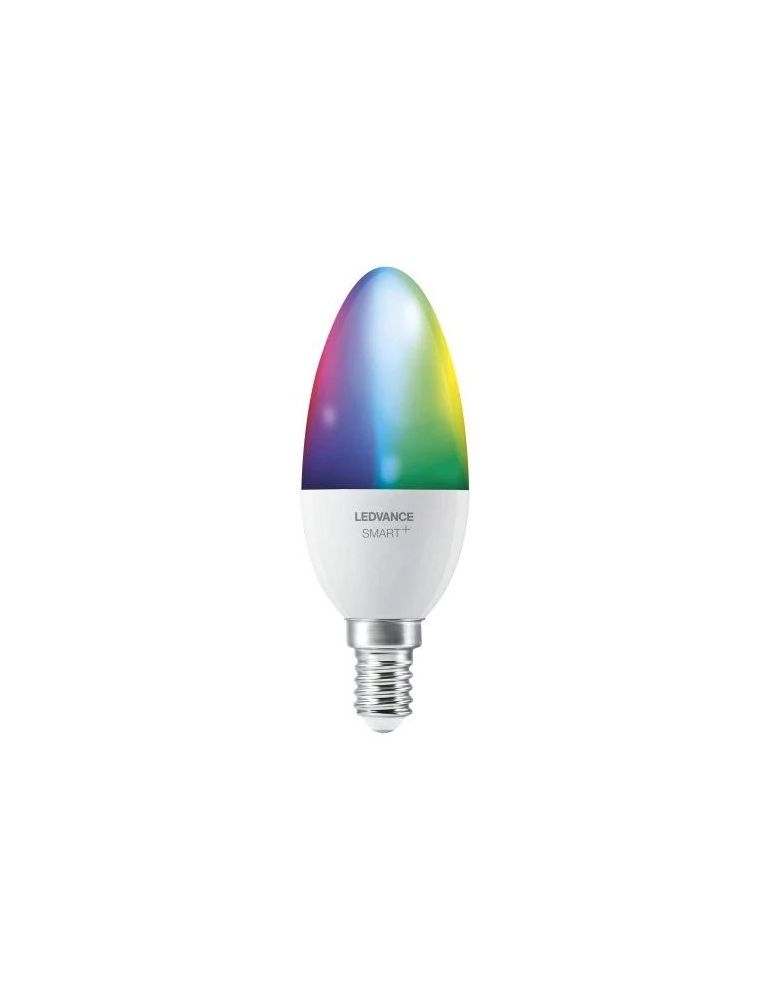 Bec smart led osram soclu e14 putere 5w forma lumanare lumina multicolora alimentare 220 - 240 v 000004058075485570 (include