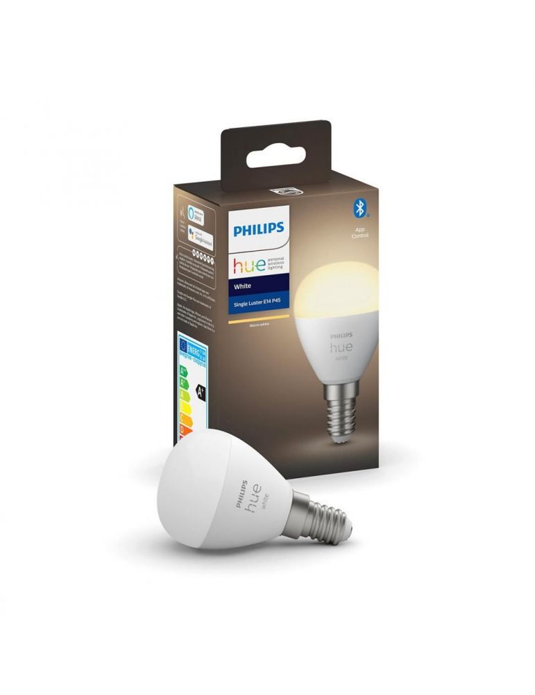 Bec smart led philips soclu e14 putere 5.7w forma clasic lumina alb calda alimentare 220 - 240 v 000008719514266889 (include