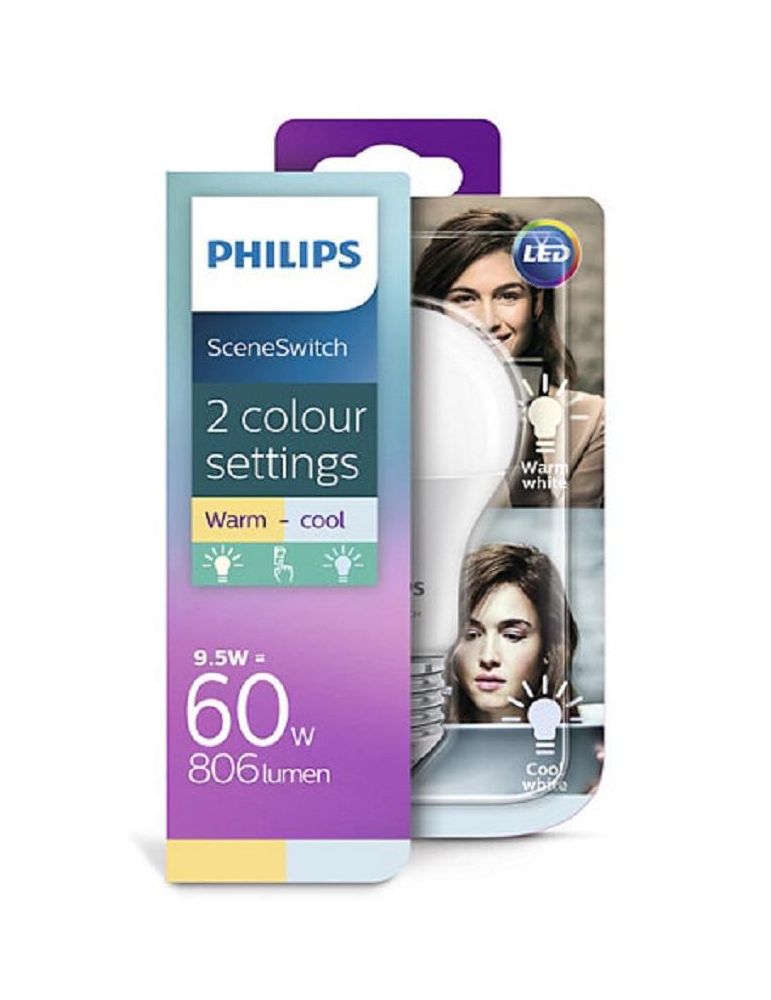 Bec led philips soclu e27 putere 8w forma clasic lumina alb alimentare 220 - 240 v 000008718696598375 (include tv 0.60 lei)