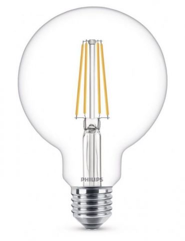 Bec led philips soclu e27 putere 7w forma clasic lumina alb calda alimentare 220 - 240 v 000008718696742457 (include tv 0.60  Ph