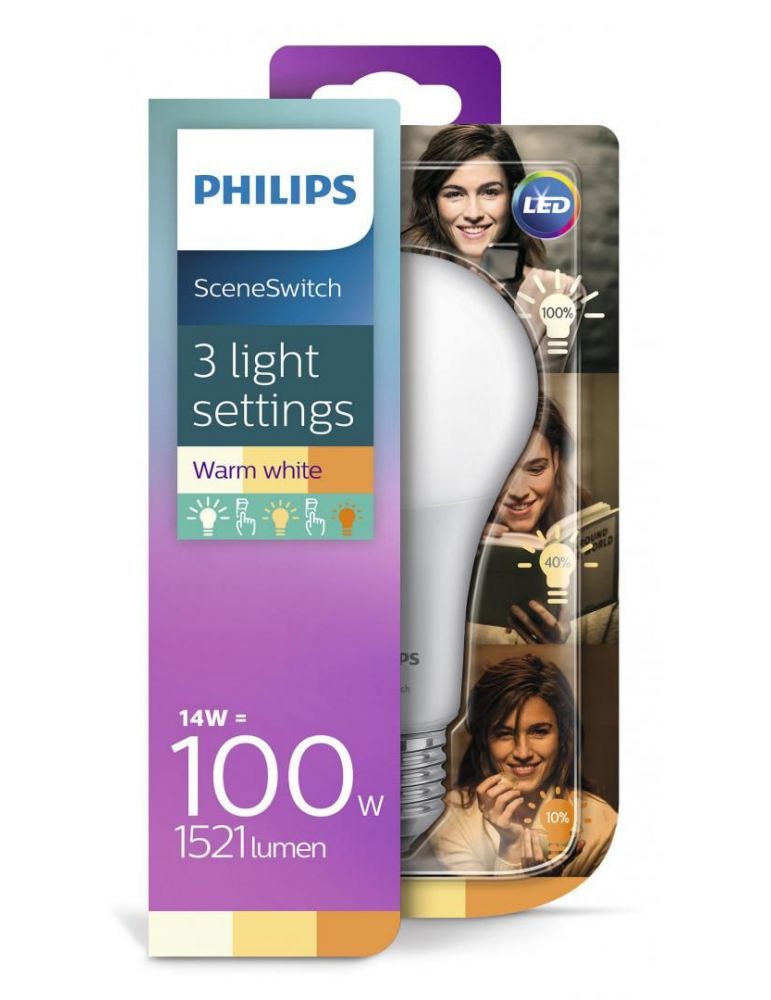 Bec led philips soclu e27 putere 3.5w 7w 14w forma clasic lumina alb calda alimentare 220 - 240 v 000008718696706794 (include