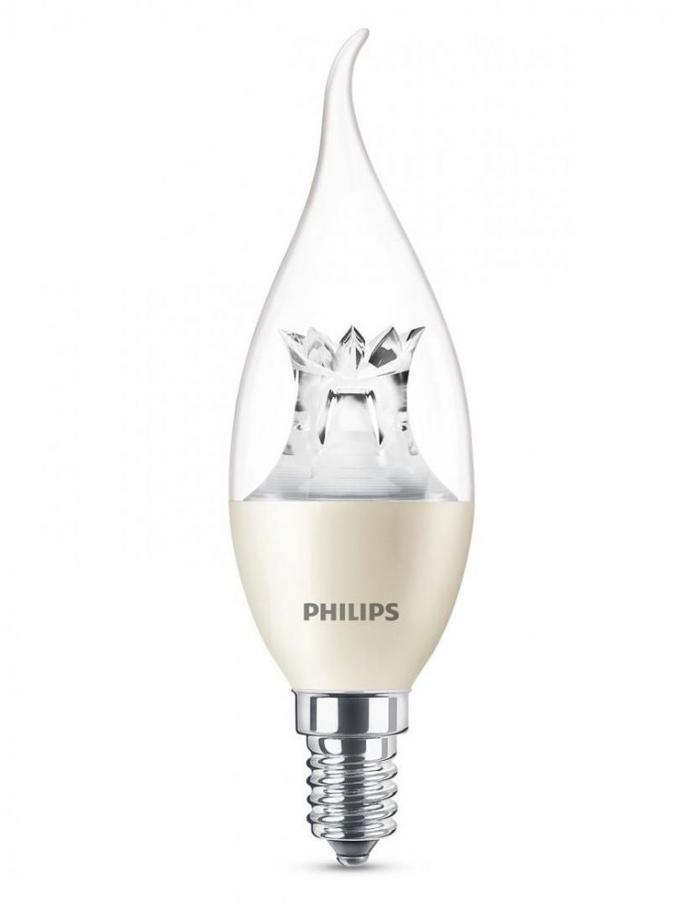 Bec led philips soclu e14 putere 4w forma lumanare lumina alb calda alimentare 220 - 240 v 000008718696453742 (include tv 0.6