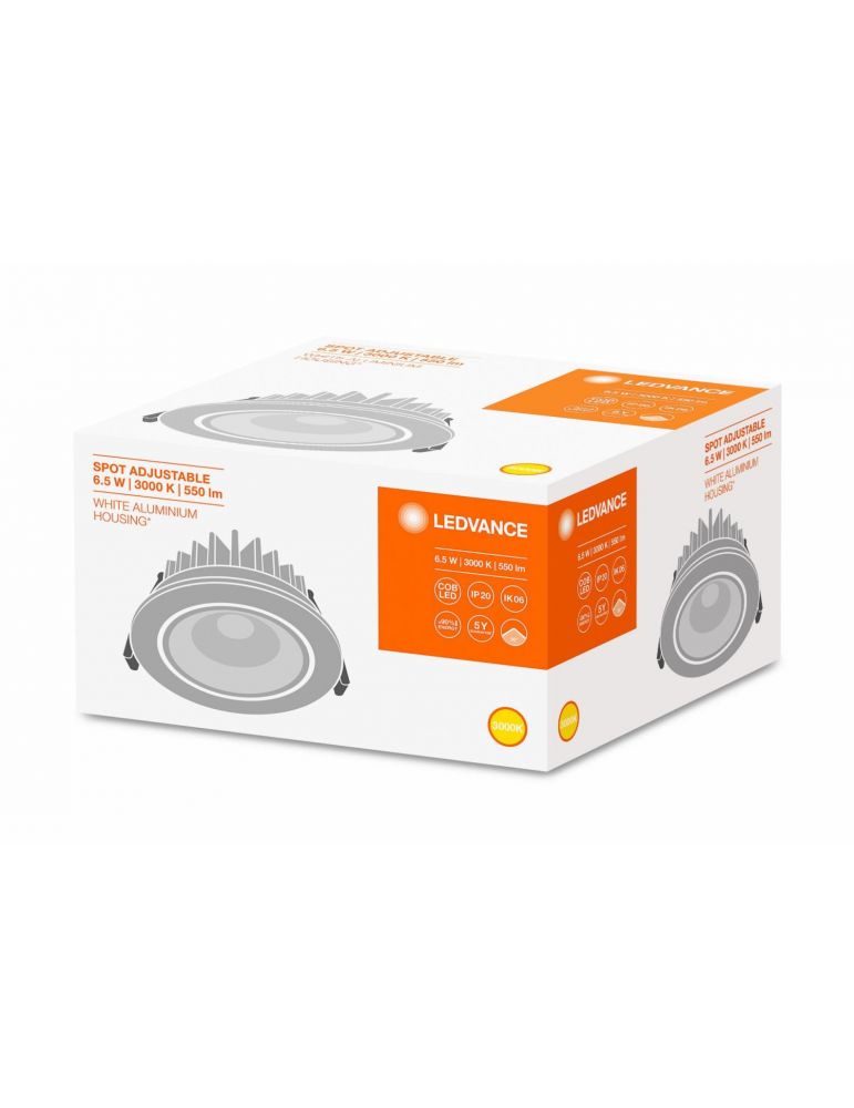Spot incastrat led osram soclu integrat putere 6.5w forma spot lumina alb calda alimentare 220 - 240 v 000004058075126909 (in