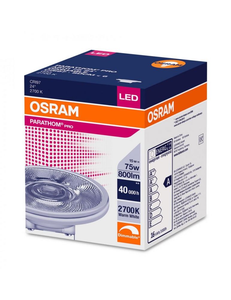 Spot incastrat led osram soclu integrat putere 15w forma spot lumina alb calda alimentare 220 - 240 v 000004058075105058 (inc
