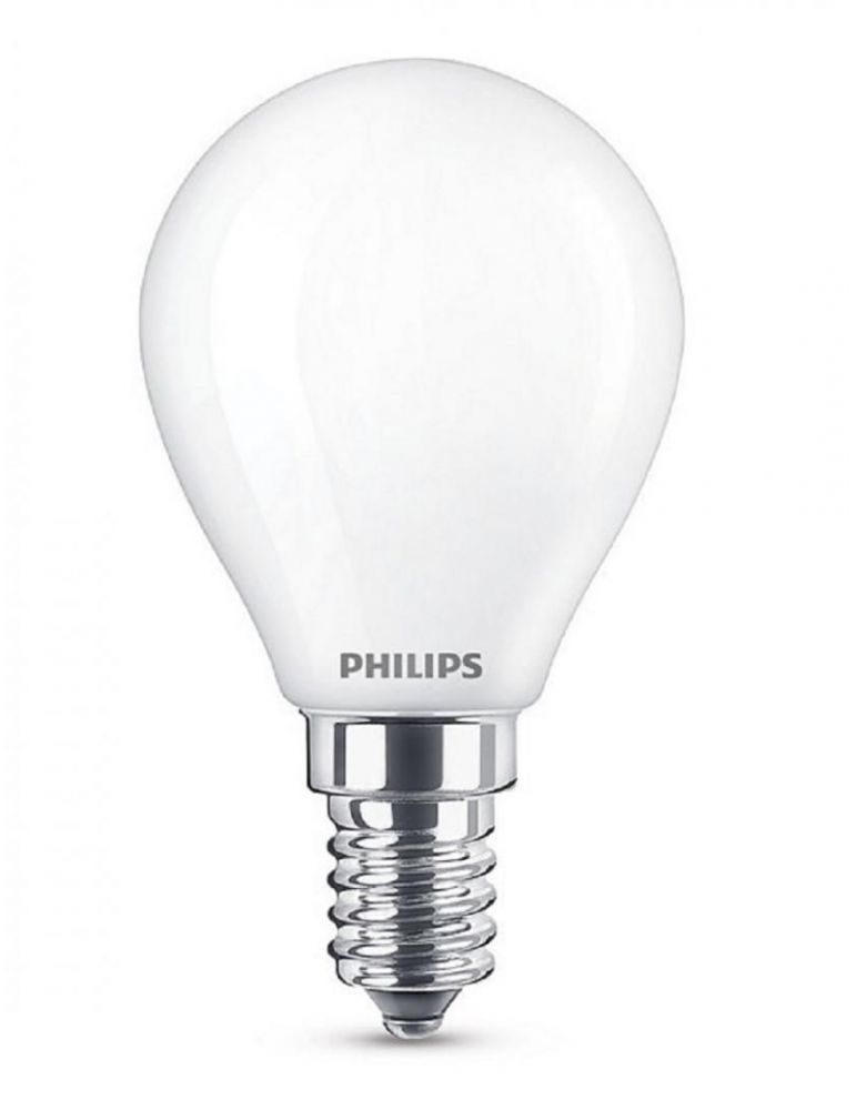 Bec led philips soclu e14 putere 4.3w forma clasic lumina alb calda alimentare 220 - 240 v 000008718696706299 (include tv 0.6