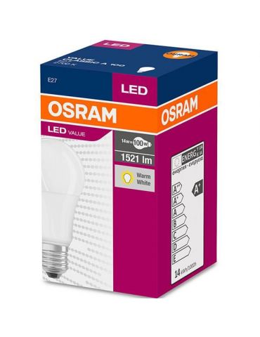 Bec led osram soclu e27 putere 13w forma clasic lumina alb calda alimentare 220 - 240 v 000004052899971097 (include tv 0.60 l Os