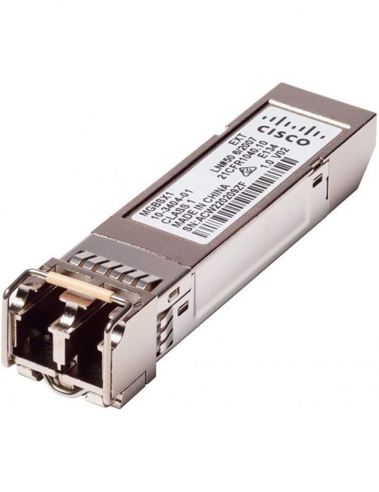 Modul sfp cisco multi-mode conector lc 850 nm 550 m 1 gbps mgbsx1 Cisco - 1