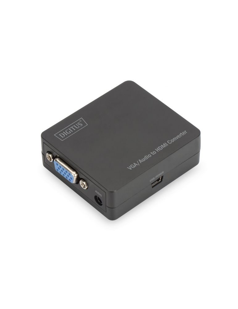 Digitus vga/hdmi converter incl. audio up to 1920x1080 fullhd black ds-40131