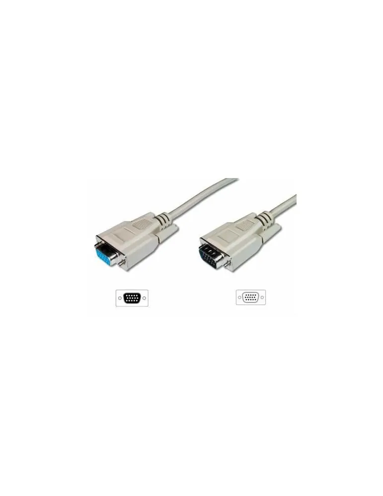 Assmann vga monitor extension cable hd15 m/f 5.0m 3cf/4c be ak-310200-050-e
