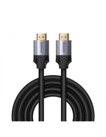 Cablu video baseus enjoyment hdmi (t) la hdmi (t) rezolutie maxima 4k uhd (3840 x 2160) la 60 hz conectori auriti braided 3m  Ba - Tik.ro