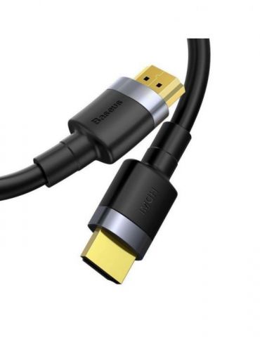 Cablu video baseus cafule hdmi (t) la hdmi (t) rezolutie maxima 4k uhd (3840 x 2160) la 60 hz conectori auriti 1m negru cadkl Ba