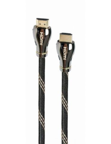 Cablu video gembird hdmi (t) la hdmi (t) 1m hdmi 2.1 premium conectori auriti rezolutie maxima 8k (7680 x 4320) la 60 hz negr Ge