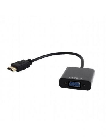Cablu video spacer splitter hdmi (t) la vga (m) + jack 3.5mm (t) 15cm rezolutie maxima full hd (1920 x 1080) la 60hz converte Sp