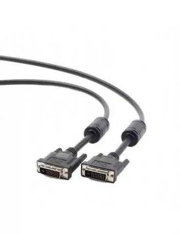 Cablu video gembird dvi-d dl (t) la dvi-d dl (t) 3m negru cc-dvi2-bk-10 (include tv 0.8lei) Gembird - 1 - Tik.ro