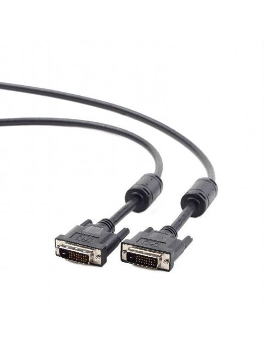 Cablu video gembird dvi-d dl (t) la dvi-d dl (t) 3m negru cc-dvi2-bk-10 (include tv 0.8lei) Gembird - 1