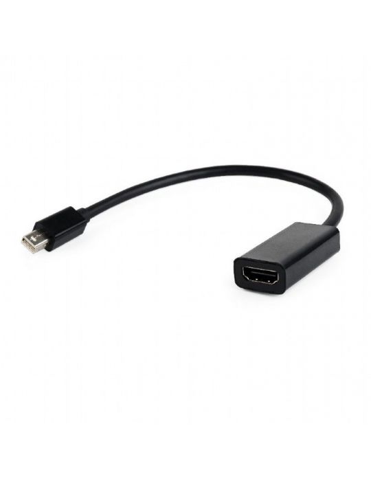 Cablu video gembird adaptor mini-displayport (t) la hdmi (m) 10cm rezolutie maxima full hd (1920 x 1080) la 60hz negru a-mdpm Ge