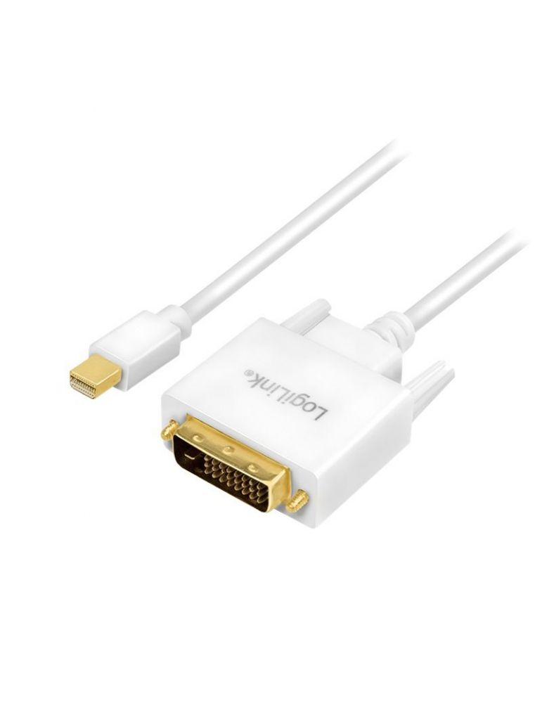 Cablu Logilink, Mini DisplayPort (T) - DVI-D (T), 3m, White