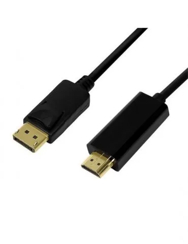 Cablu video logilink adaptor displayport (t) la hdmi (t) 5m conectori auriti rezolutie maxima 4k uhd (3840 x 2160) la 30 hz n Lo - Tik.ro