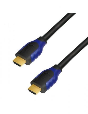 Cablu video logilink hdmi (t) la hdmi (t) 5m conectori auriti rezolutie maxima 4k dci (4096 x 2160) la 60 hz ver. 2.0b w. eth Lo - Tik.ro