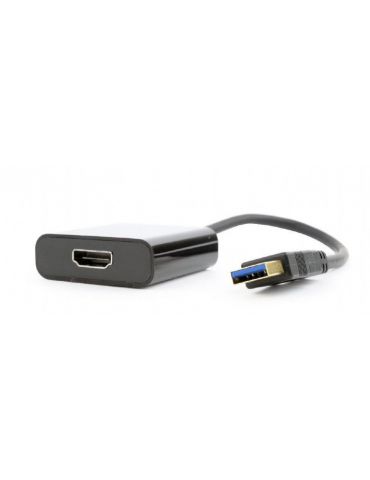 Cablu video gembird adaptor usb 3.0 (t) la hdmi (m) 15cm rezolutie maxima full hd (1920 x 1080) la 60hz negru a-usb3-hdmi-02  Ge - Tik.ro