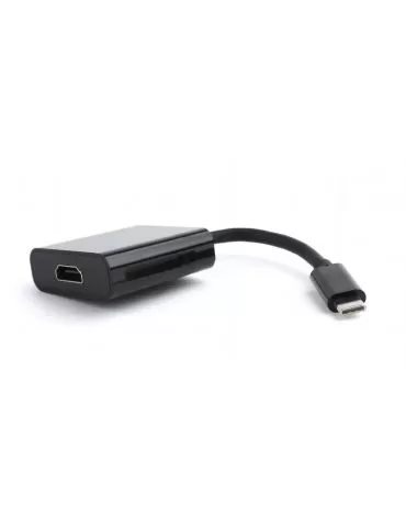 Cablu video gembird adaptor usb 3.1 type-c (t) la hdmi (m) 15cm rezolutie maxima 4k uhd (3840 x 2160) la 30 hz negru a-cm-hdm Ge