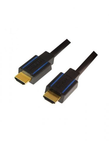 Cablu video logilink hdmi (t) la hdmi (t) 1.8m premium conectori auriti rezolutie maxima 4k uhd (3840 x 2160) la 60 hz ver. 2 Lo - Tik.ro