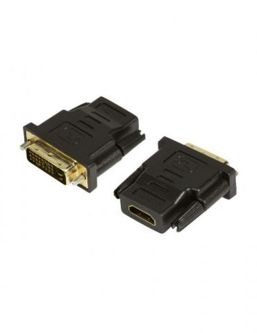Adaptor video logilink dvi-d dl (t) la hdmi (m) conectori auriti rezolutie maxima full hd (1920 x 1080) la 60 hz negru ah0001 Lo - Tik.ro