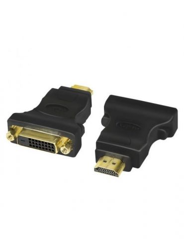 Adaptor video logilink hdmi (t) la dvi-d dl (m) conectori auriti rezolutie maxima full hd (1920 x 1080) la 60 hz negru ah0002 Lo - Tik.ro
