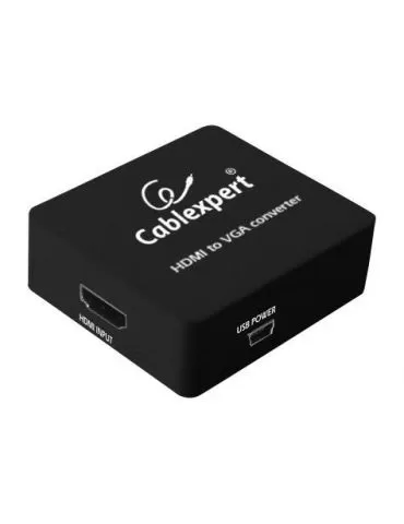 Adaptor video gembird splitter hdmi (m) la vga (m) + jack 3.5mm (m) rezolutie maxima full hd (1920 x 1080) la 60hz usb power  Ge