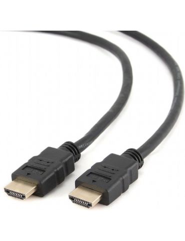 Cablu video gembird hdmi (t) la hdmi (t) 7.5m conectori auriti rezolutie maxima 4k (3840 x 2160) la 30 hz negru cc-hdmi4-7.5m Ge - Tik.ro